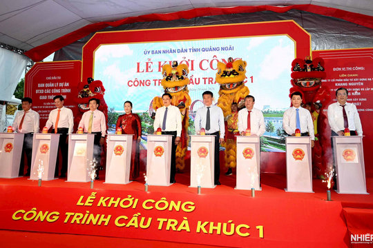 Quảng Ngãi khởi công công trình Cầu Trà Khúc 1