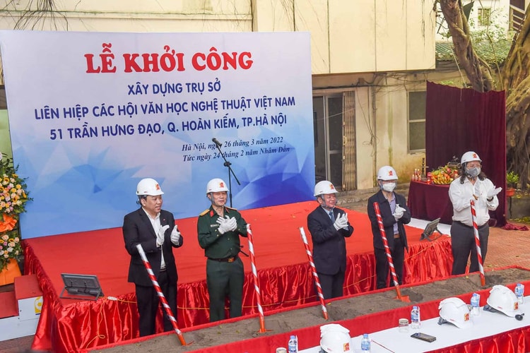 Khởi công xây dựng Trụ sở Liên hiệp các Hội Văn học Nghệ thuật Việt Nam, mái nhà chung của giới văn nghệ sĩ