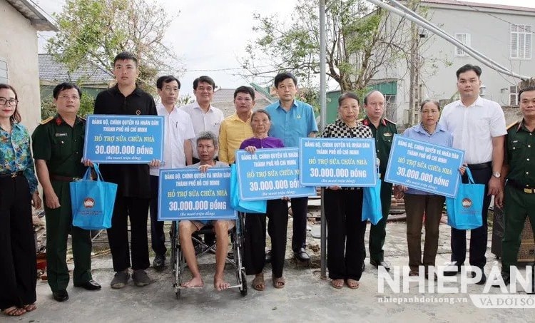 TP.Hồ Chí Minh hỗ trợ Nghệ An 7 tỉ đồng khắc phục hậu quả bão số 10
