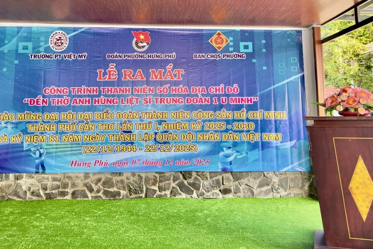 Ra mắt công trình thanh niên số hóa địa chỉ đỏ “Đền thờ Anh hùng Liệt sĩ Trung đoàn 1 U Minh”