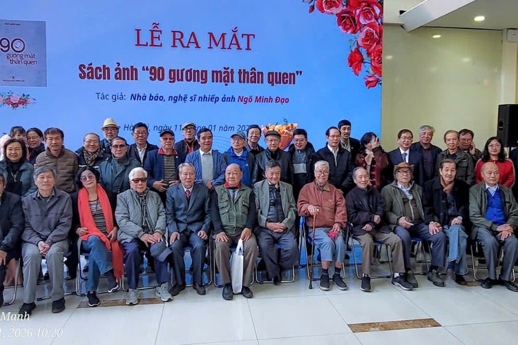 “90 gương mặt thân quen” - Nhà báo, NSNA Ngô Minh Đạo kỷ niệm sinh nhật lần thứ 90, ra mắt tập sách Chân dung NSNA Việt Nam 