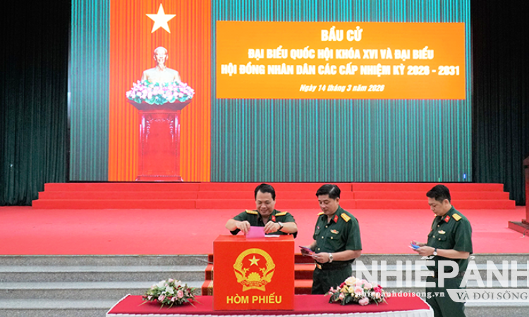 Cần Thơ: Lực lượng vũ trang bầu cử đại biểu Quốc hội khóa XVI và đại biểu HĐND các cấp nhiệm kỳ 2026-2031