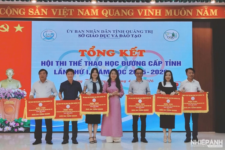 Hội thi Thể thao học đường tỉnh Quảng Trị lần thứ I: Dấu ấn nổi bật của đoàn xã Lệ Ninh