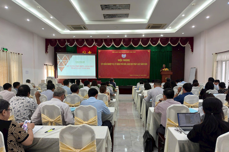 Cần Thơ: Tập huấn nghiệp vụ kỹ năng, phổ biến, giáo dục pháp luật năm 2026